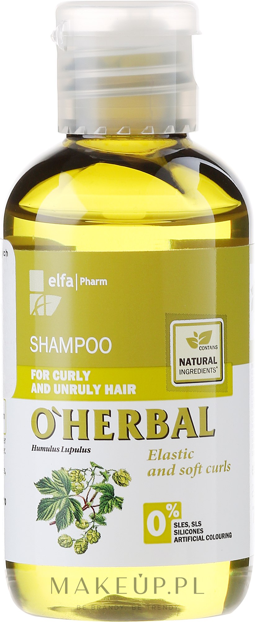 szampon z ekstraktem z chmielu do włosów kręconych i niezdyscyplinowanych