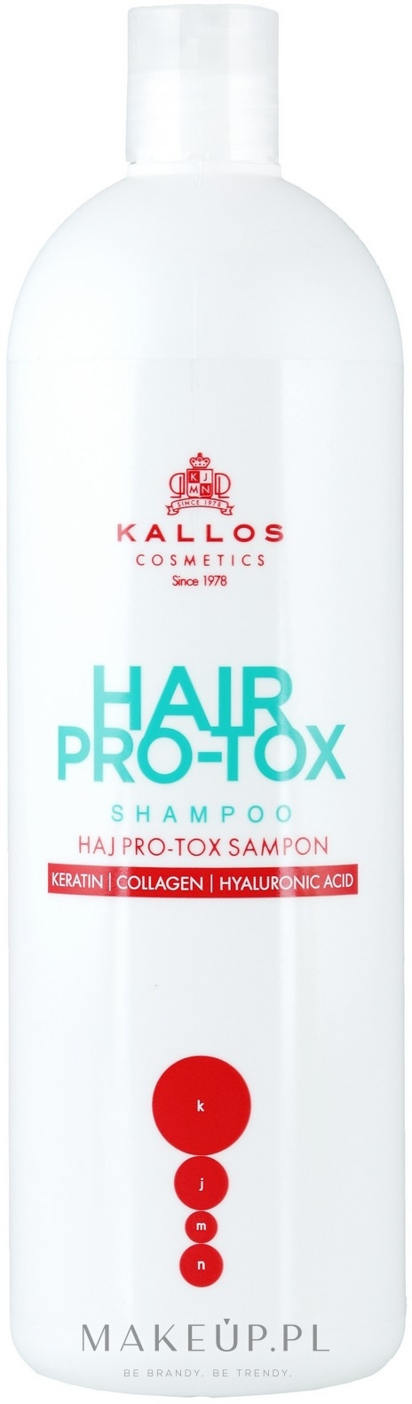 kallos keratin odbudowujący szampon do włosów suchych i zniszczonych wizaz