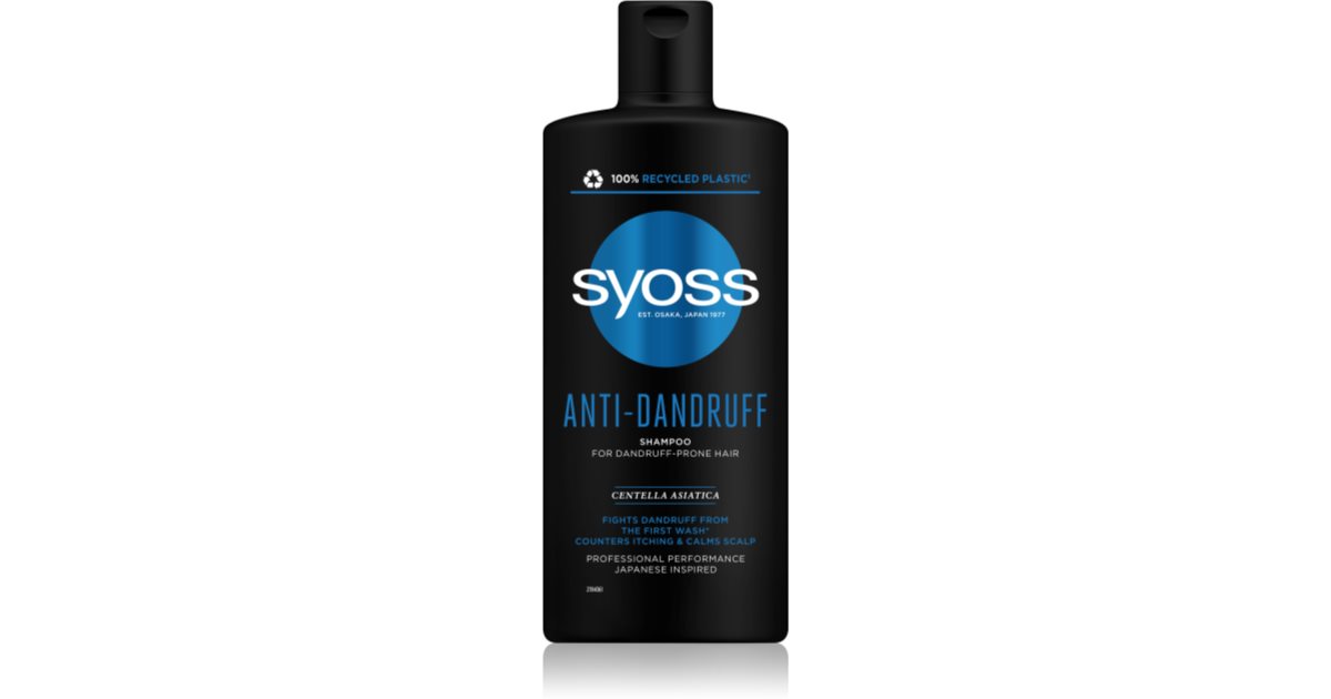 syoss anti-dandruff szampon do włosów z łupieżem 500 ml rossmann