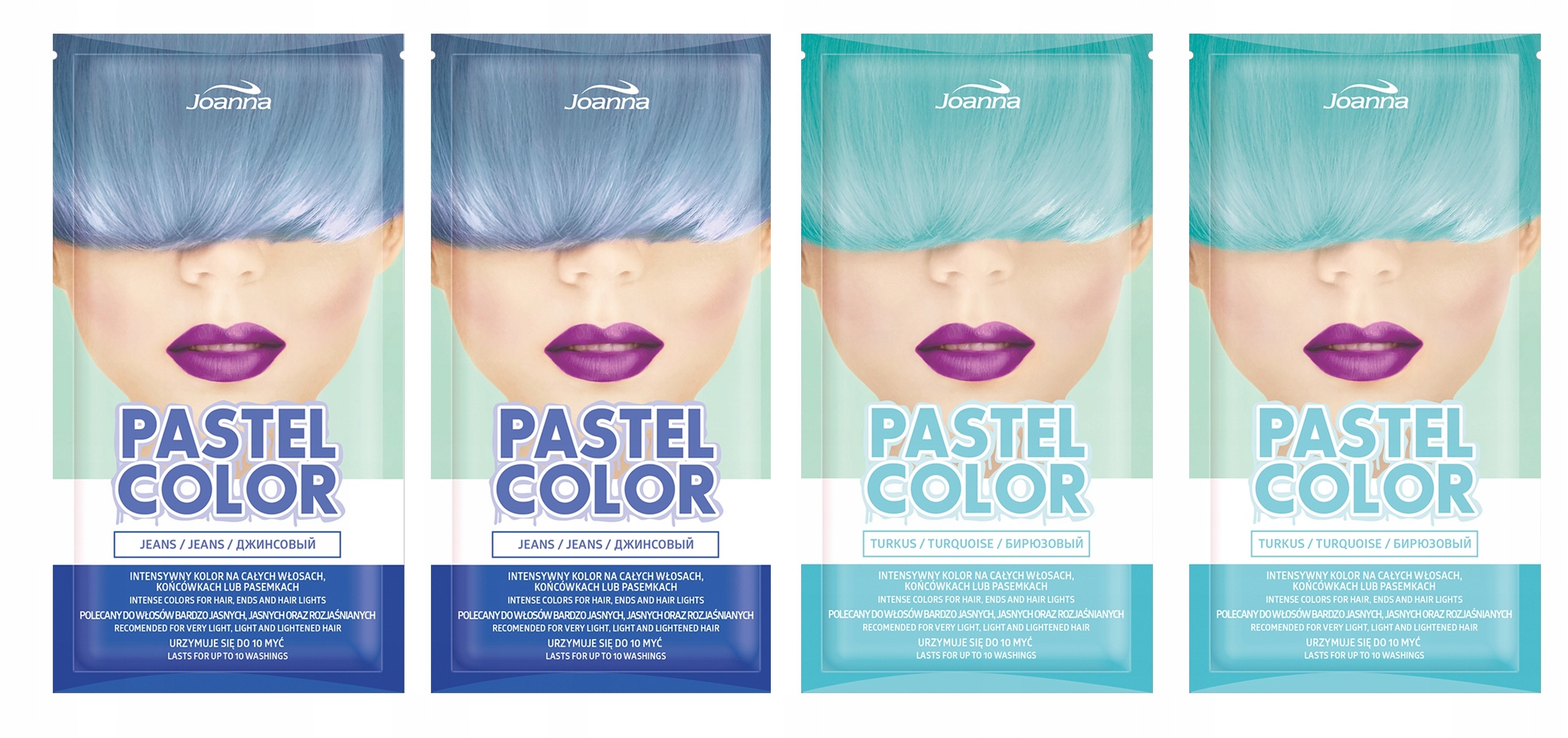 joanna szampon koloryzujący pastel color turkus 35g