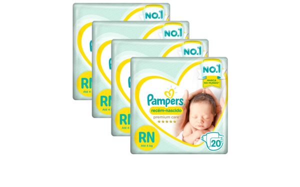 pampers premium care newborn 22 szt